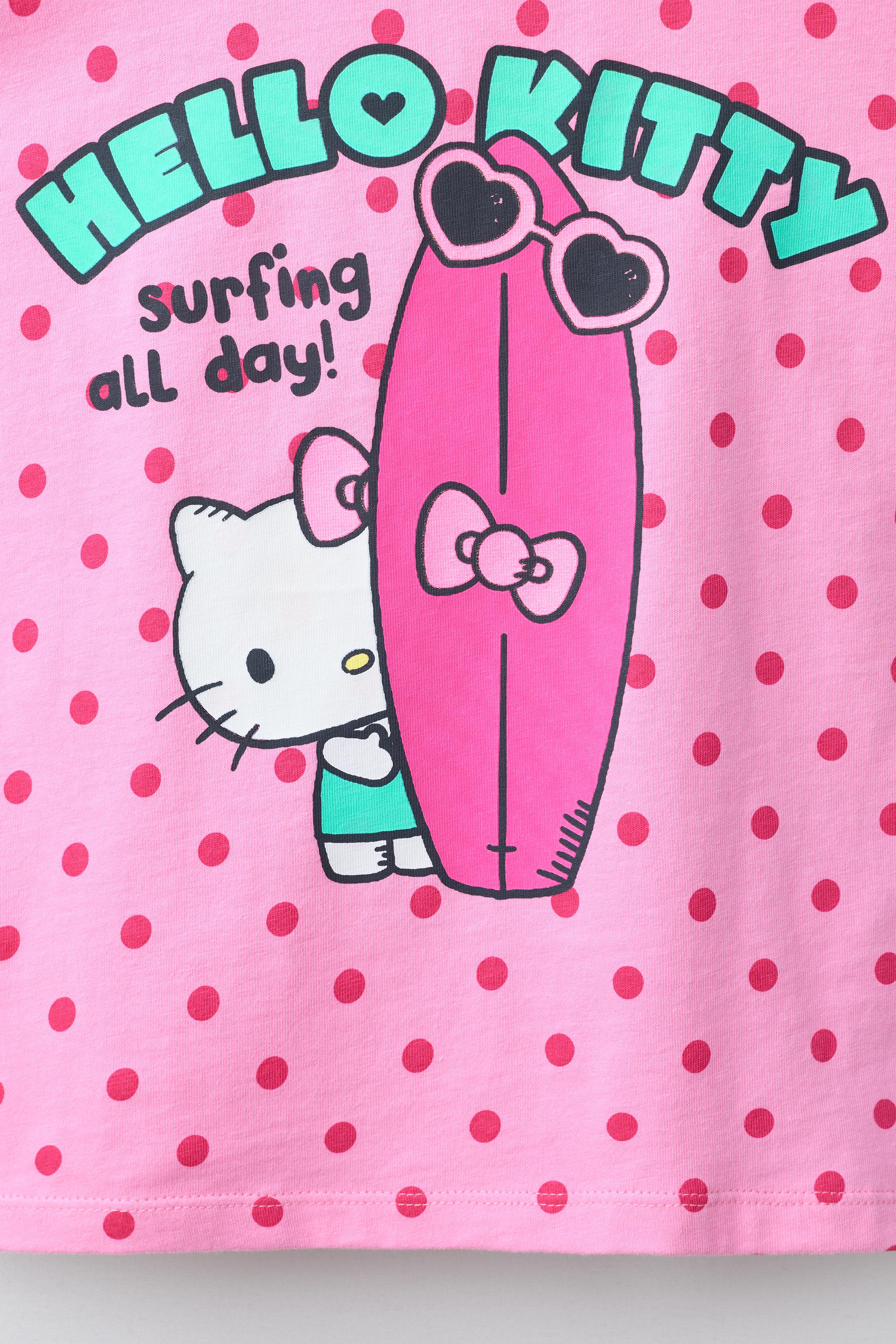 T-SHIRT À POIS SURF HELLO KITTY © SANRIO